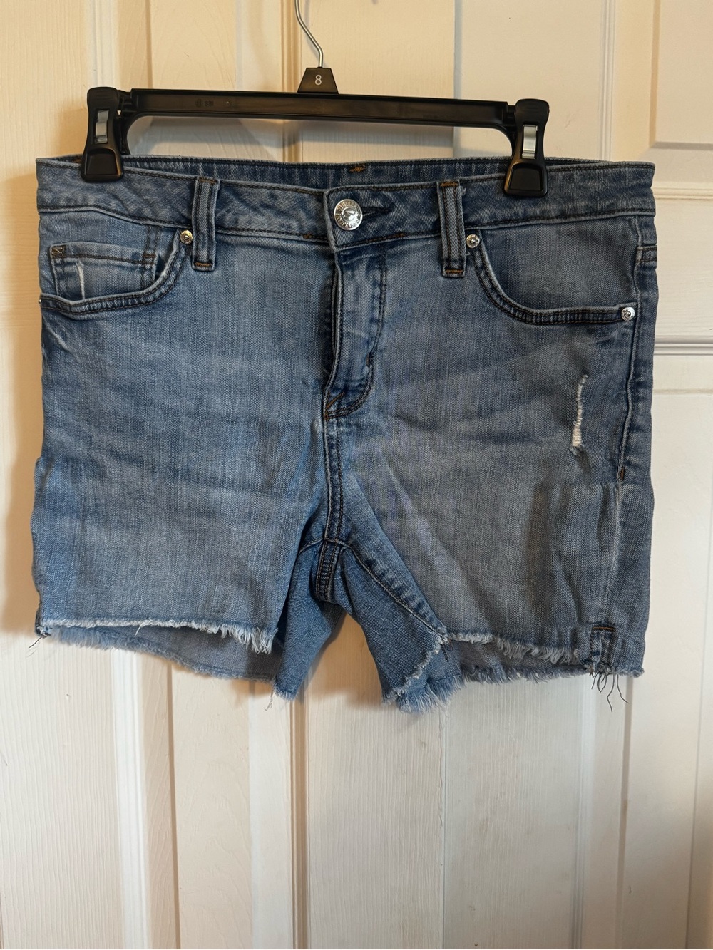 Seven7 Light Blue Denim Jean Shorts